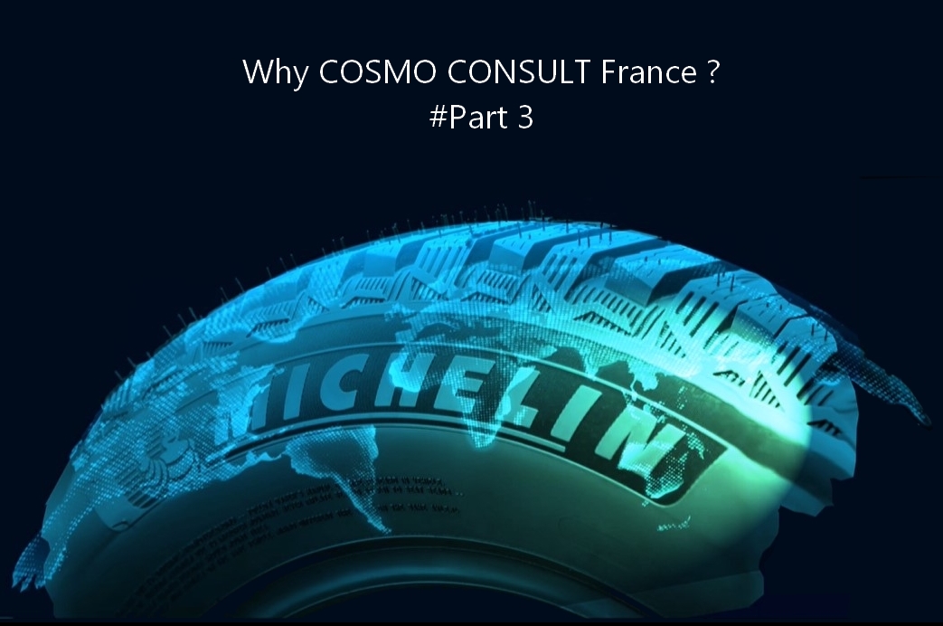 Intégration ERP par COSMO CONSULT France dans les agences Michelin